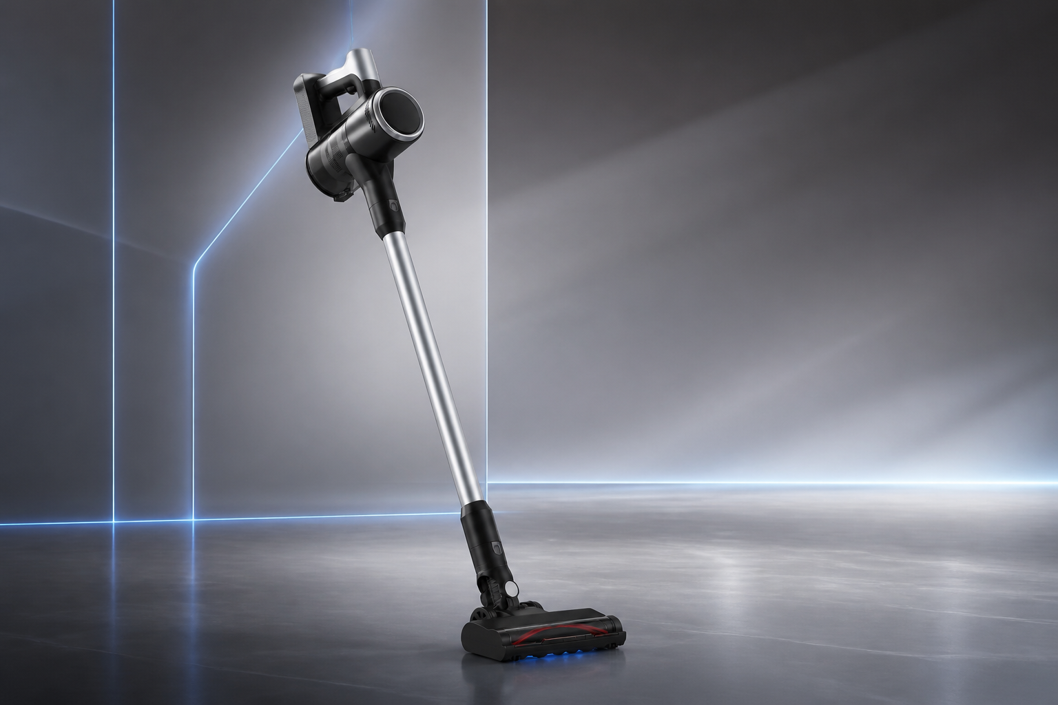 PBHPBH silver and black vacuum in a technology setting